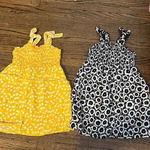 Diane Von Furstenberg Kids Dresses - Yellow and Black & White
